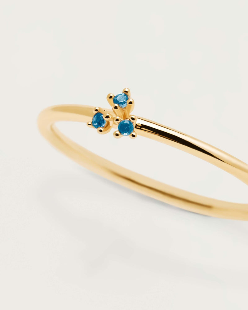 Anello Daisy - 
  
    Argento sterling / Placcatura in Oro 18K
  
