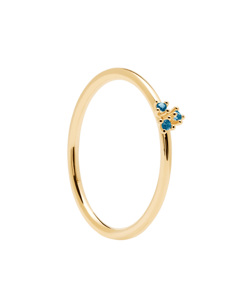 Anello Daisy - 
  
    Argento sterling / Placcatura in Oro 18K
  
