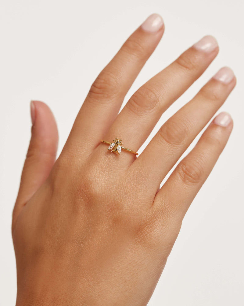 Anillo Buzz - 
  
    Plata de Ley / Baño de Oro 18K
  
