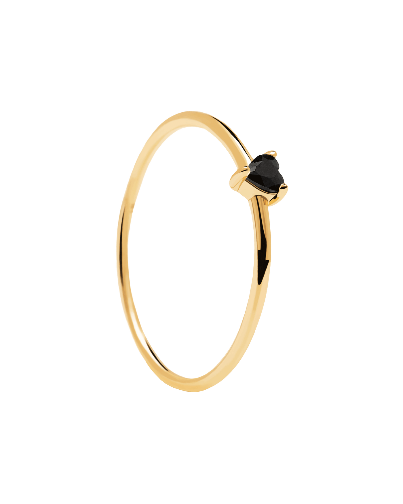 Buy Mnsh Gold-Plated Ring | Black Color Women | AJIO LUXE