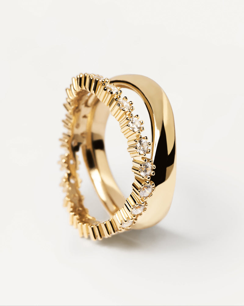 Motion Ring - 
  
    Sterling Silver / 18K Gold plating
  
