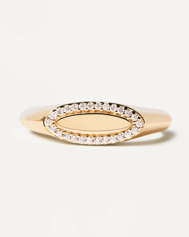 Lace Siegel Ring - 
  
    Sterling Silber / 18K Goldplattierung
  
