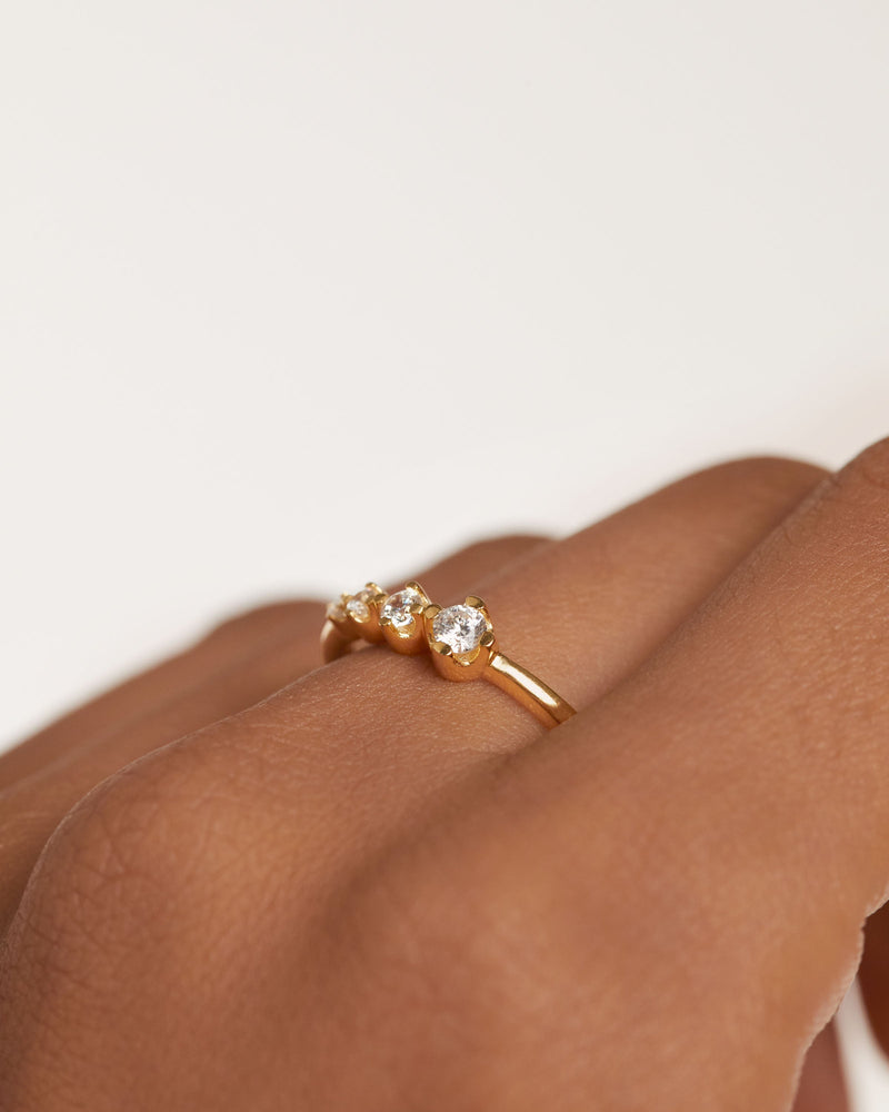 Spark Ring - 
  
    Sterling Silver / 18K Gold plating
  
