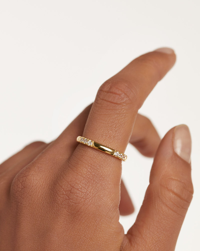 Fabi Ring - 
  
    Sterling Silver / 18K Gold plating
  
