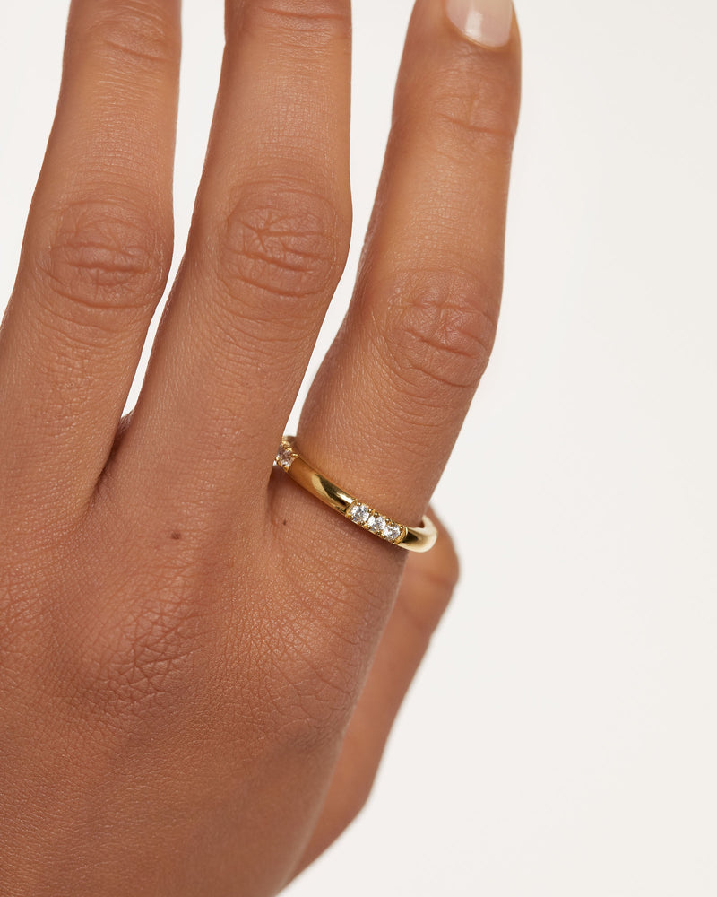 Fabi Ring - 
  
    Sterling Silver / 18K Gold plating
  
