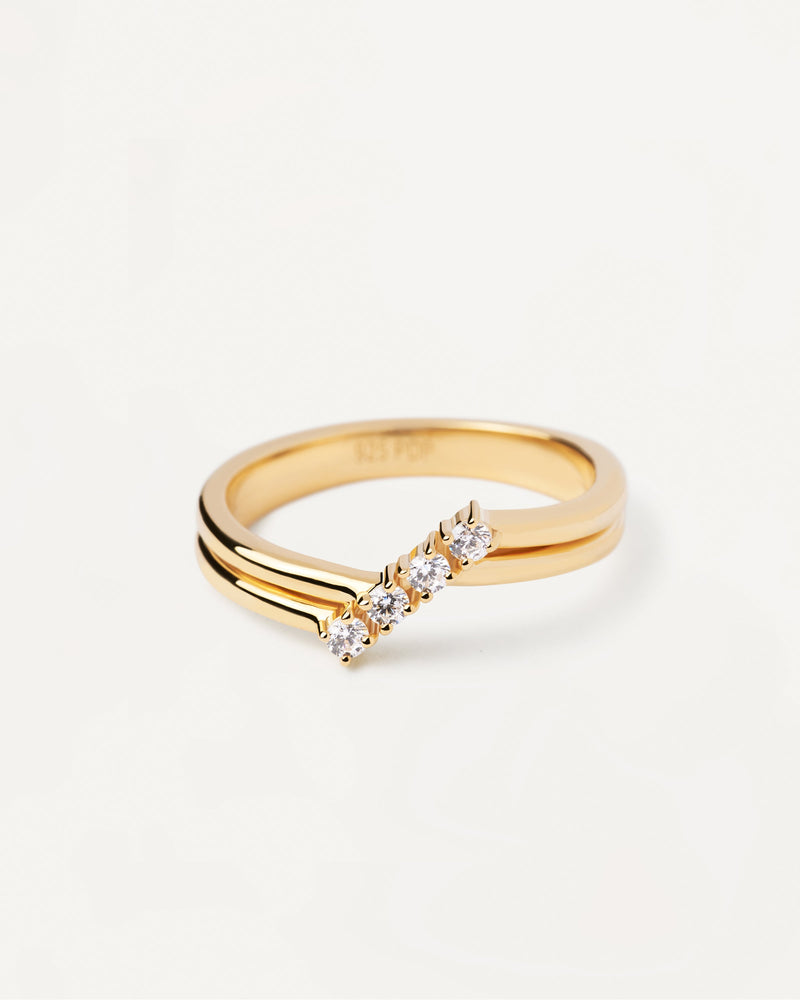 Anna Ring - 
  
    Sterling Silber / 18K Goldplattierung
  
