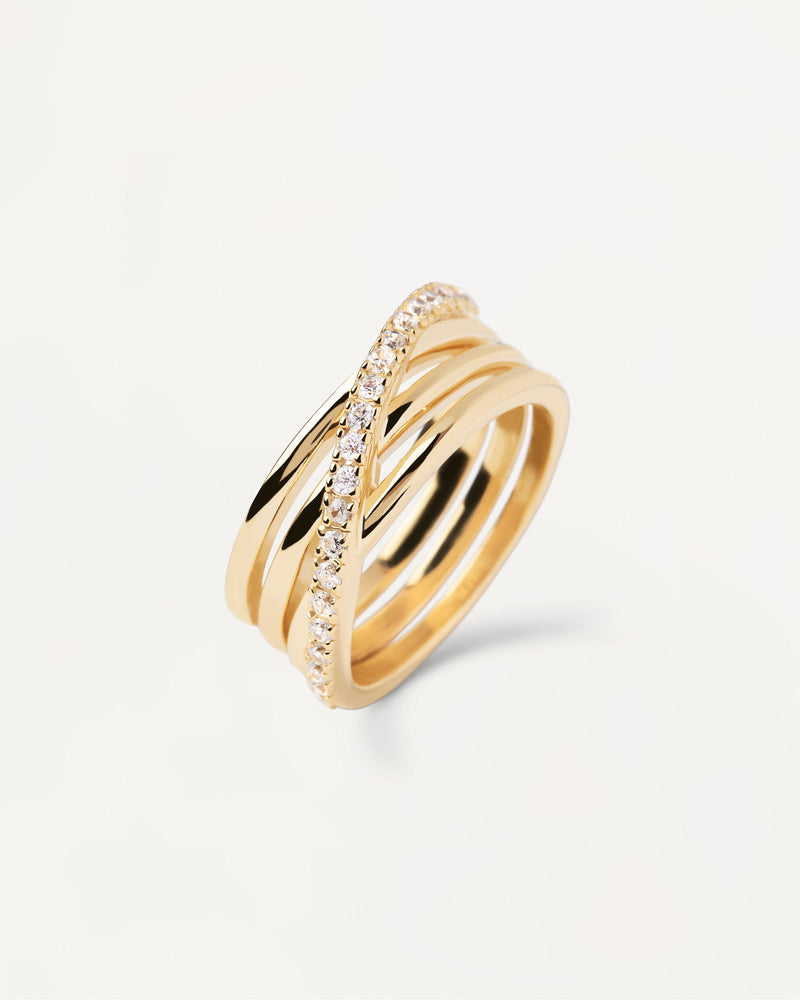 Anello Cruise - 
  
    Argento sterling / Placcatura in Oro 18K
  
