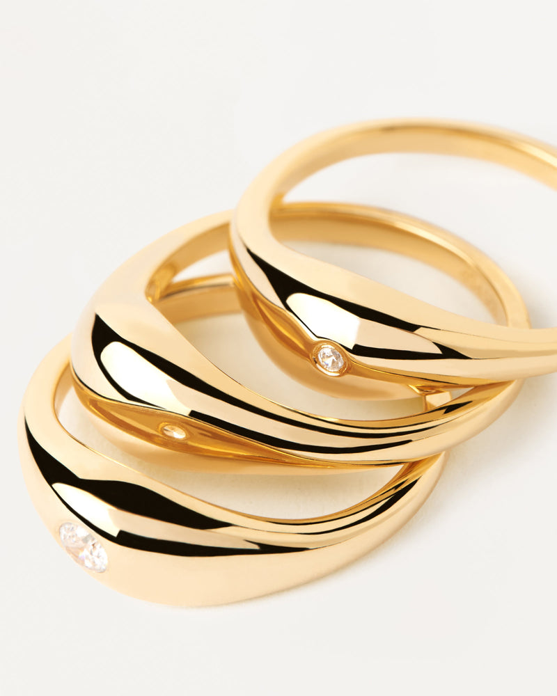 Sugar Ring Set - 
  
    Sterling Silver / 18K Gold plating
  
