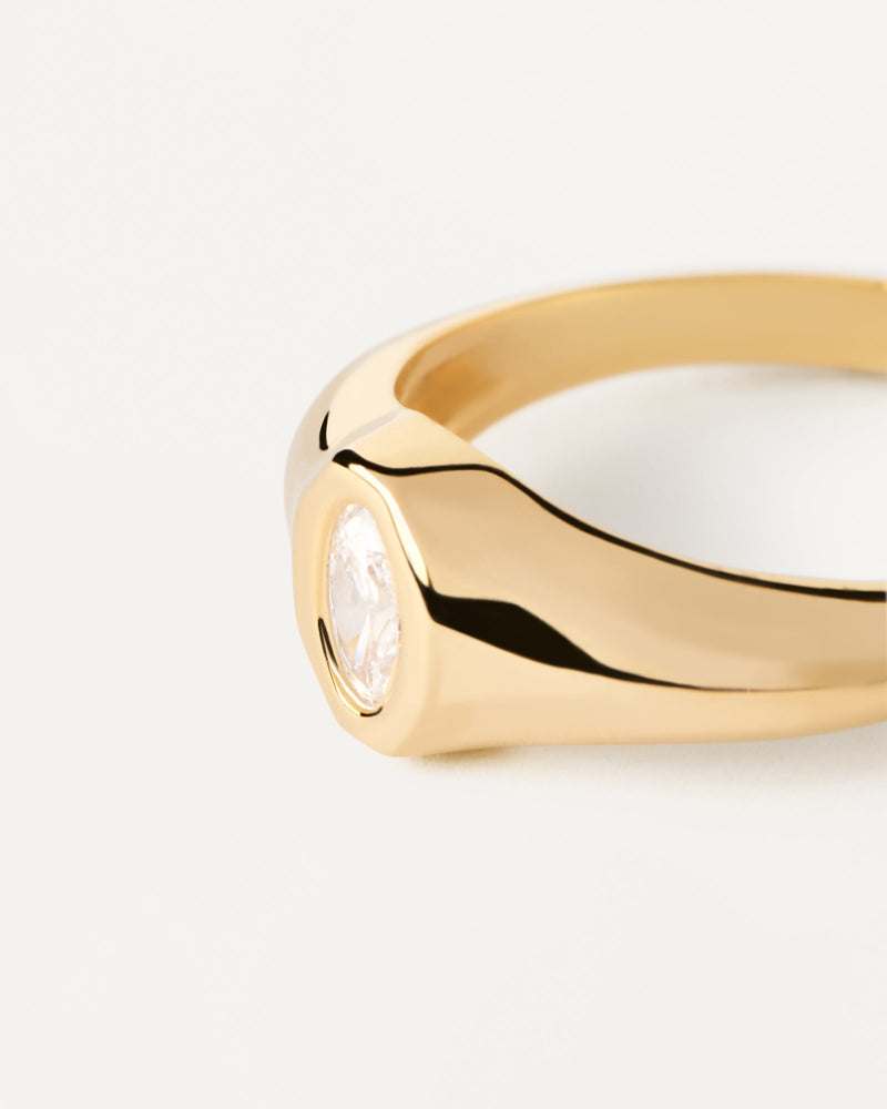 Karry Stamp Ring - 
  
    Sterling Silver / 18K Gold plating
  
