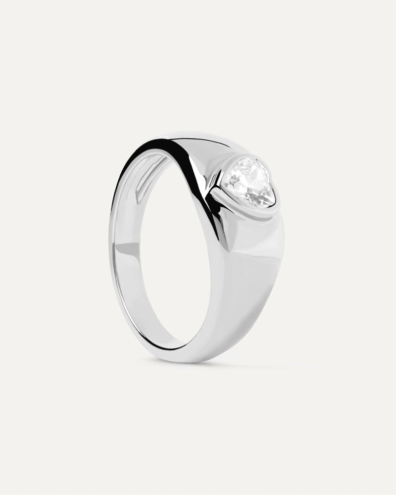 Anillo de Plata Bright Heart - 
  
    Plata de Ley
  
