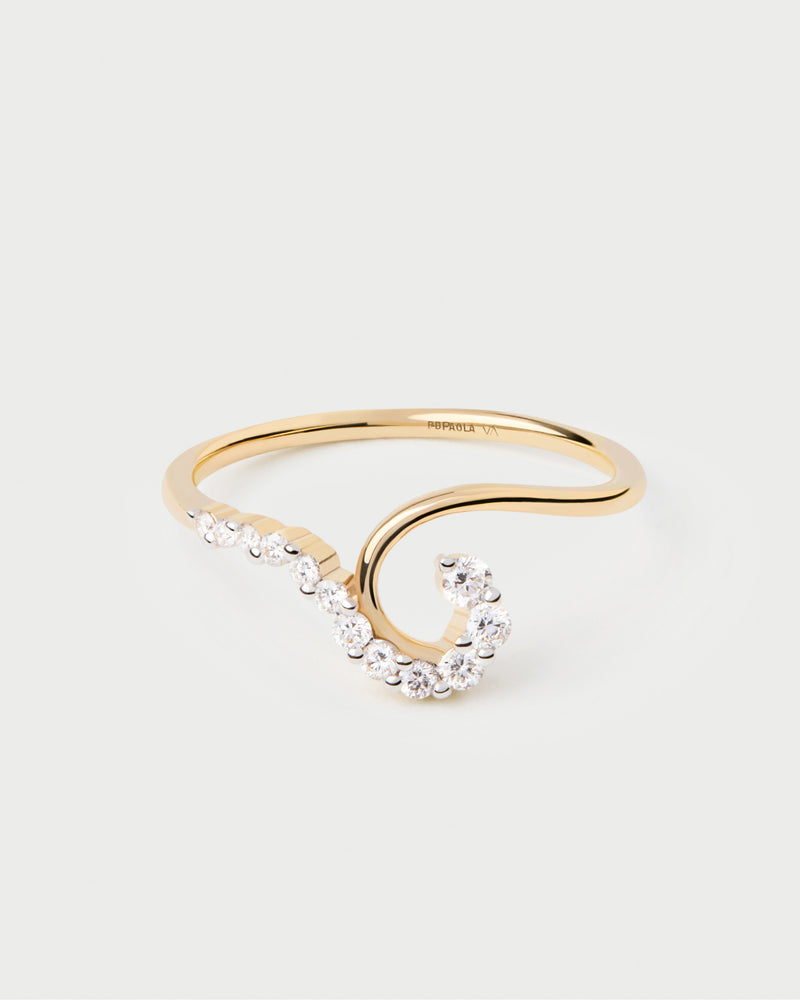 Anillo de diamantes y oro Gaia - 
  
    Oro 18K
  
