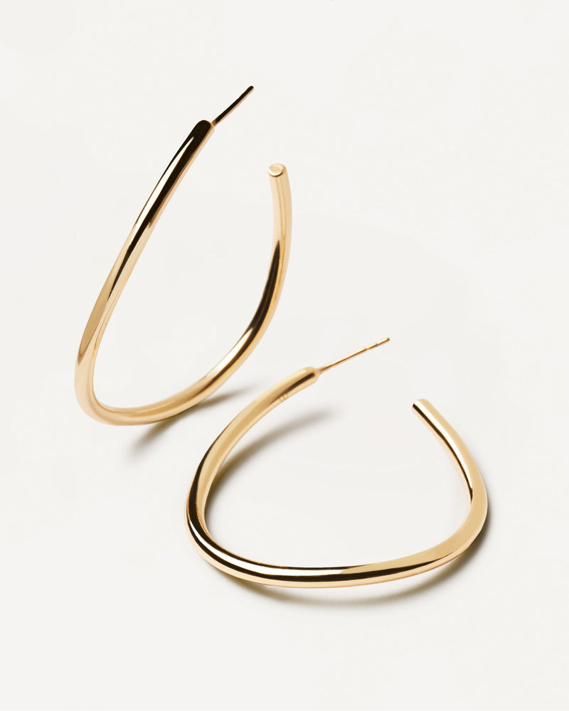 Boucles d'Oreilles Yoko - 
  
    Laiton / Placage Or 18 Ct
  
