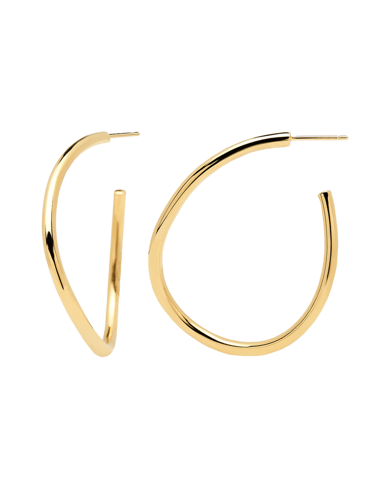 Boucles d'Oreilles Yoko - 
  
    Laiton / Placage Or 18 Ct
  
