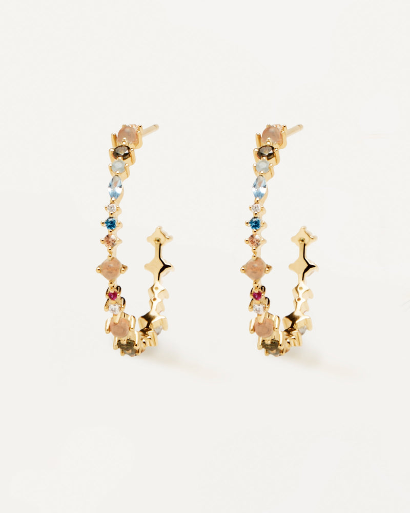 Halo Earrings - 
  
    Sterling Silver / 18K Gold plating
  
