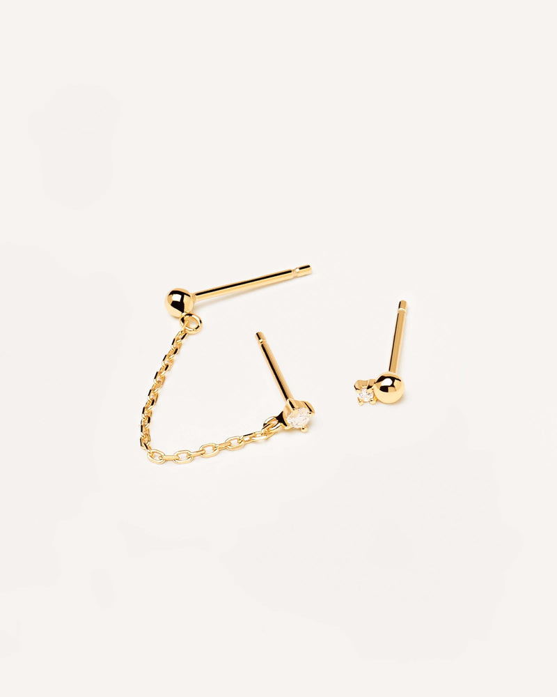 Musketeer Earrings - 
  
    Sterling Silver / 18K Gold plating
  
