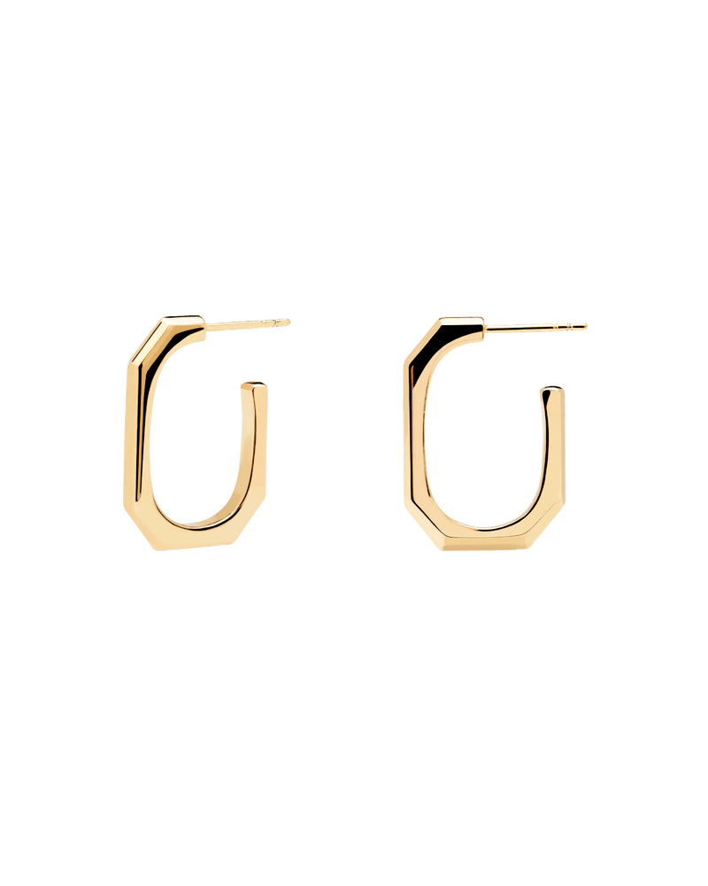 Orecchini Signature Link - 
  
    Ottone / Placcatura in Oro 18K
  
