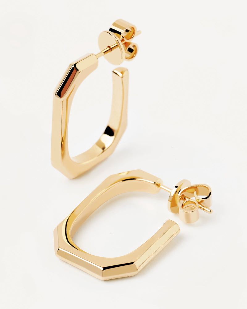 Orecchini Signature Link - 
  
    Ottone / Placcatura in Oro 18K
  
