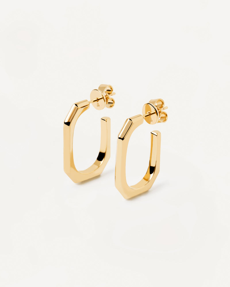 Signature Link Earrings - 
  
    Brass / 18K Gold plating
  
