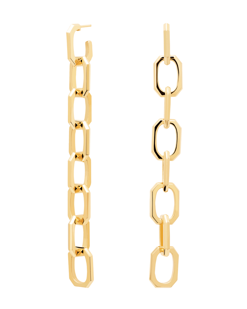 Endless Signature Chain Earrings - 
  
    Brass / 18K Gold plating
  
