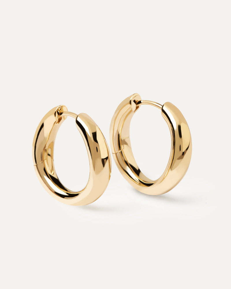 Pendientes Pirouette - 
  
    Latón / Baño de Oro 18K
  
