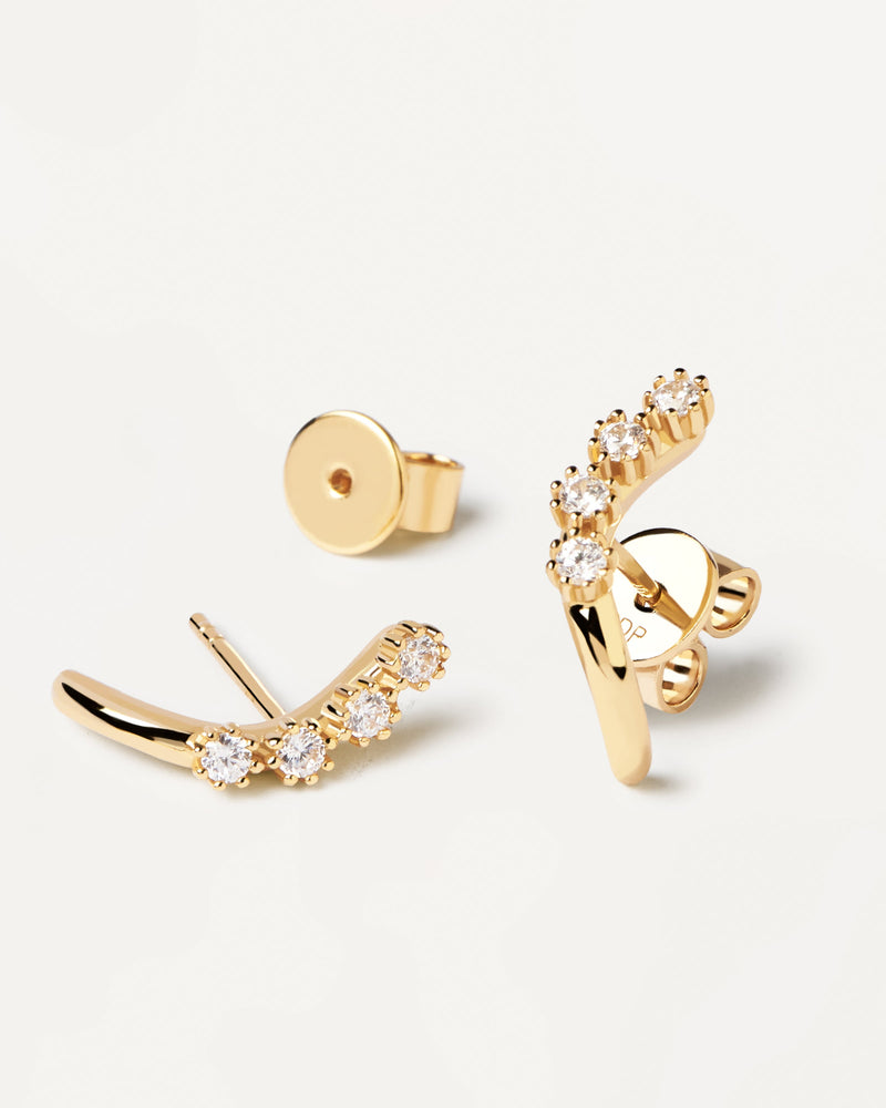 Motion Earrings - 
  
    Sterling Silver / 18K Gold plating
  
