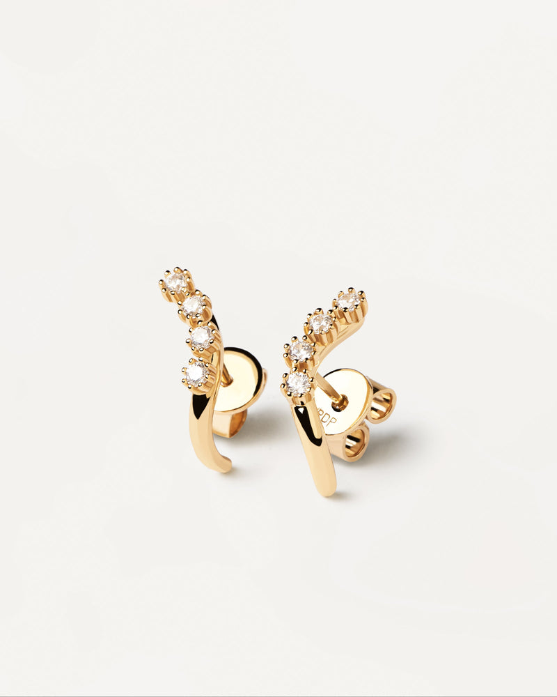 Motion Earrings - 
  
    Sterling Silver / 18K Gold plating
  
