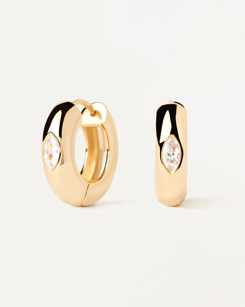 Ura Hoop Earrings - 
  
    Sterling Silver / 18K Gold plating
  
