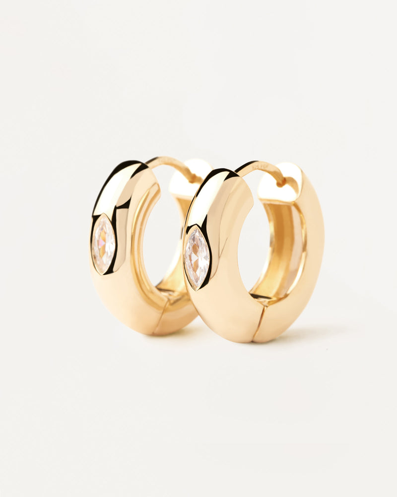 Ura Hoop Earrings - 
  
    Sterling Silver / 18K Gold plating
  
