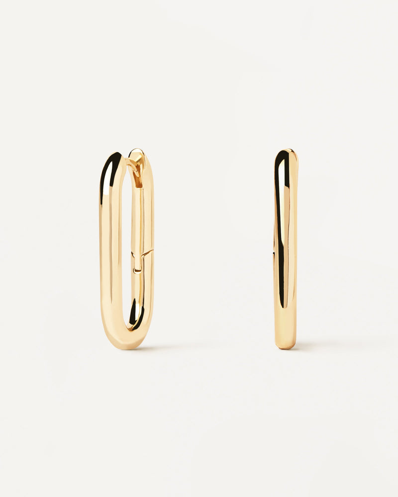 Beat Hoop Earrings - 
  
    Brass / 18K Gold plating
  
