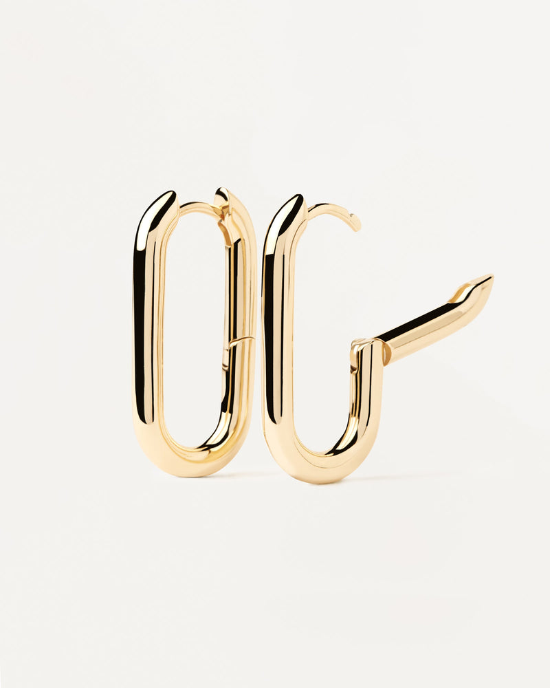 Beat Hoop Earrings - 
  
    Brass / 18K Gold plating
  
