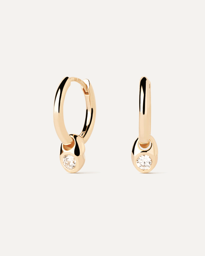 Delta hoops - 
  
    Sterling Silver / 18K Gold plating
  
