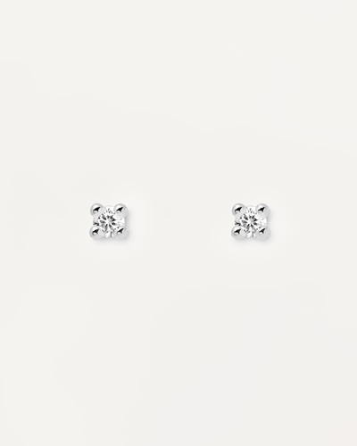 Best deals for White Single Stone Gold Plated Stud Earrings For Women in  Nepal - Pricemandu!