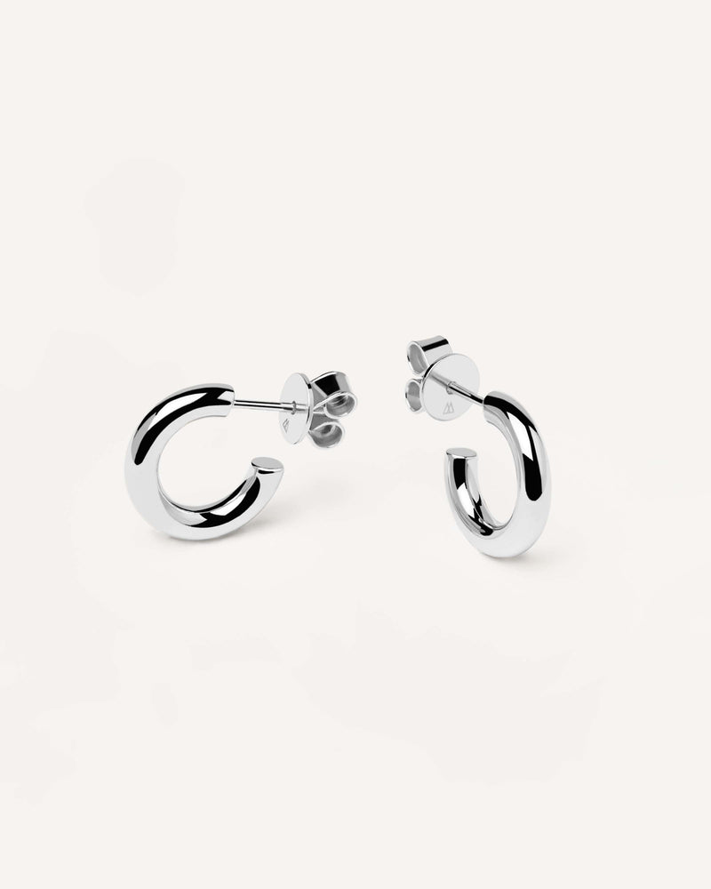 Boucles d’oreilles Mini Cloud en argent - 
  
    Argent massif
  
