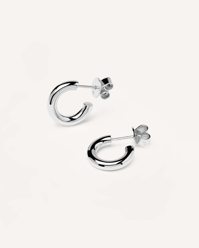 Boucles d’oreilles Mini Cloud en argent - 
  
    Argent massif
  
