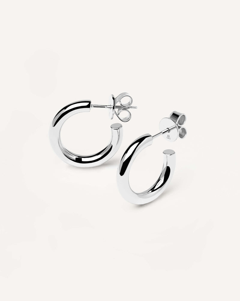 Boucles d’oreilles Medium Cloud en argent - 
  
    Argent massif
  
