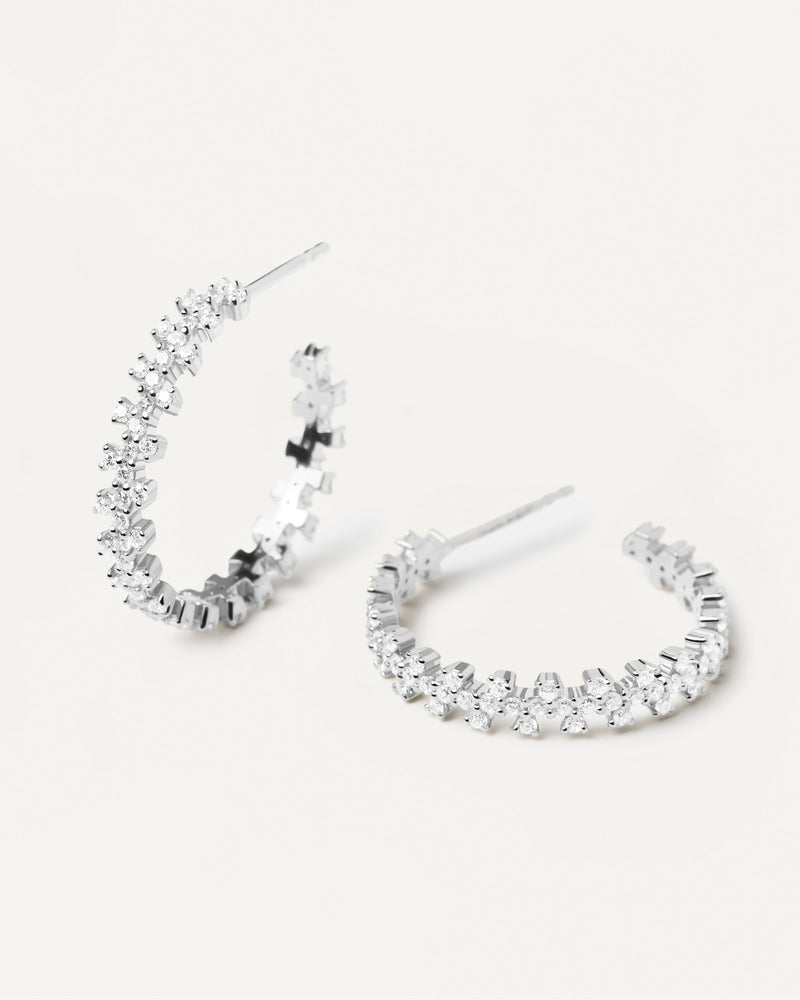 Boucles d'Oreilles en Argent Crown - 
  
    Argent massif
  
