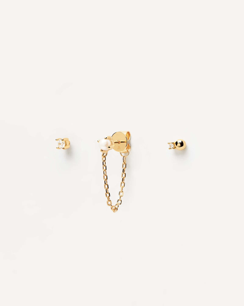 Charlie Earrings Set - 
  
    Sterling Silver / 18K Gold plating
  
