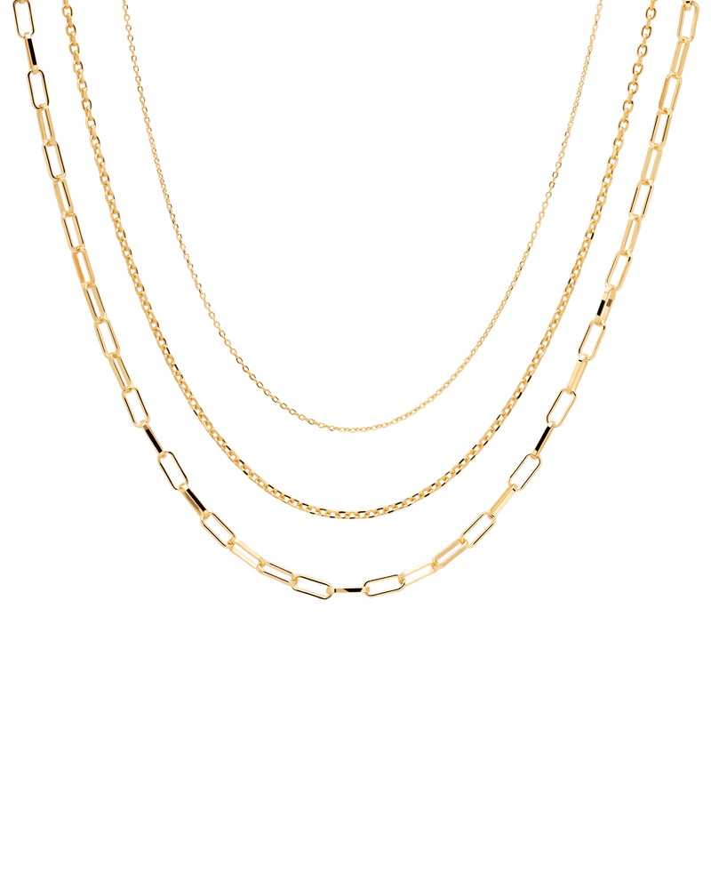 Essential Necklaces Set - 
  
    Sterling Silver / 18K Gold plating
  
