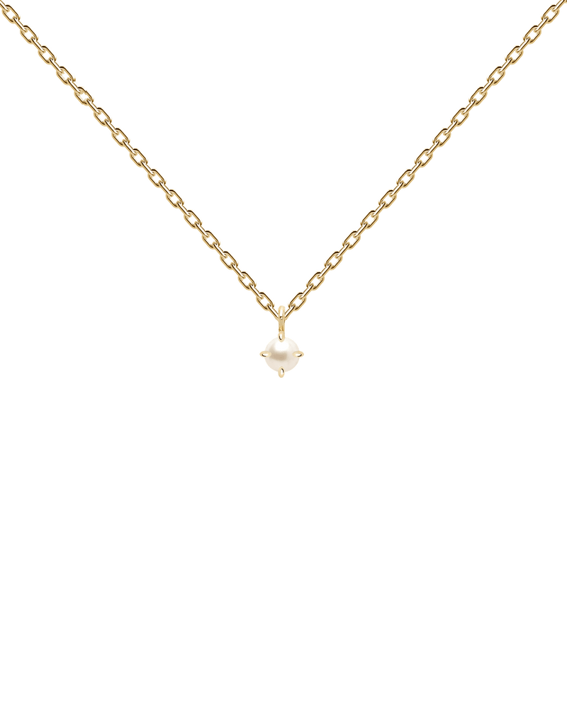 Collar Solitary Pearl - 
  
    Plata de Ley / Baño de Oro 18K
  
