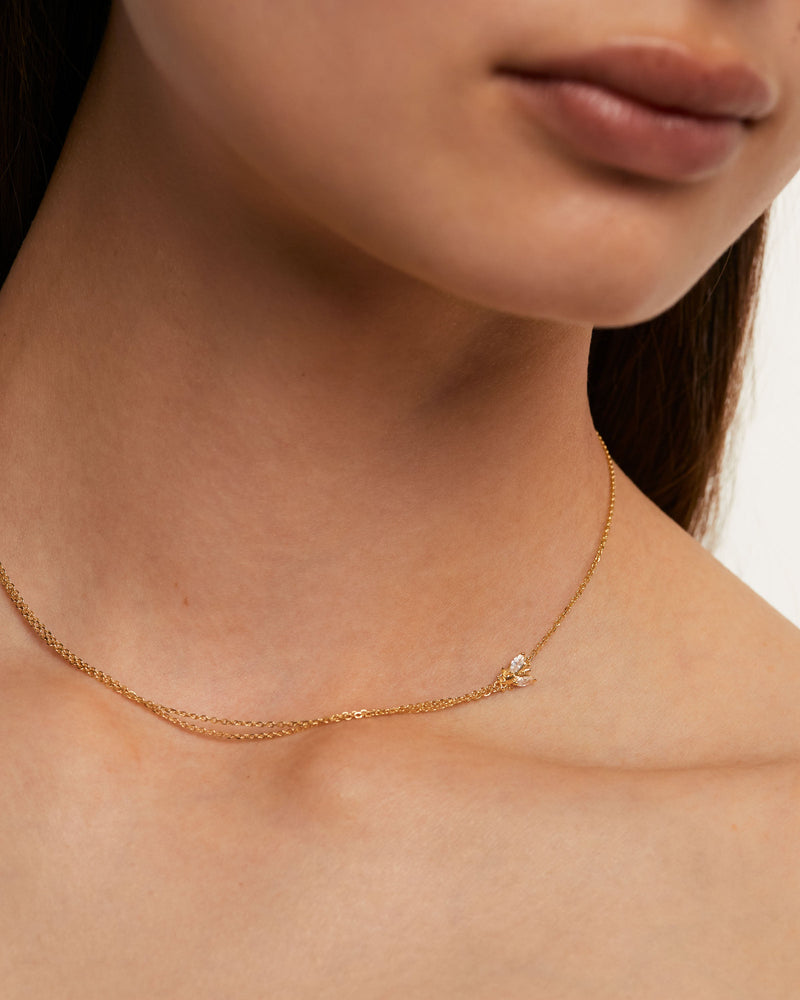 Breeze Necklace - 
  
    Sterling Silver / 18K Gold plating
  
