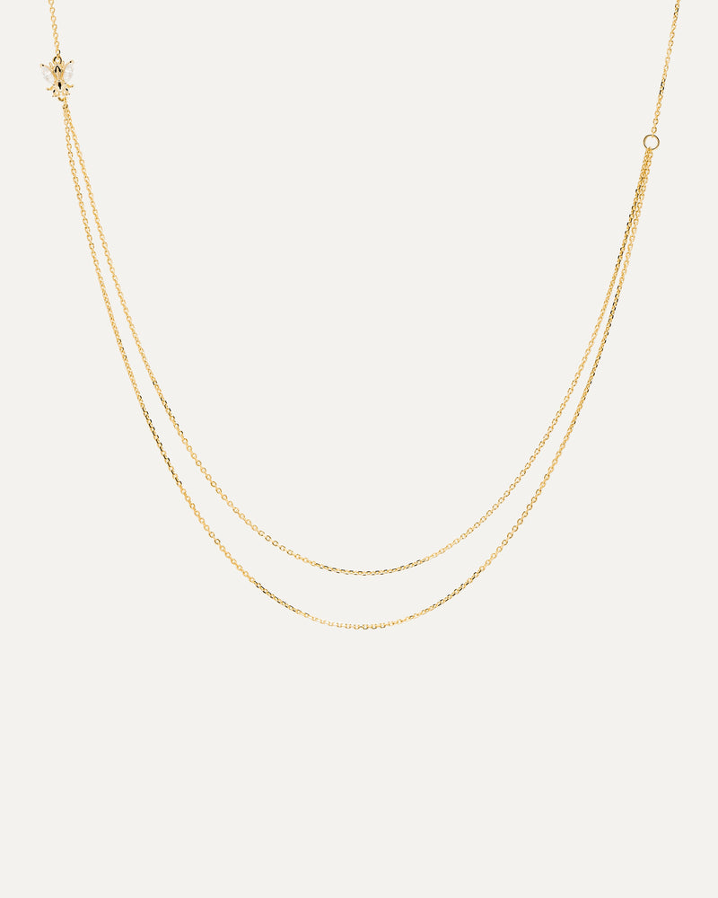 Breeze Necklace - 
  
    Sterling Silver / 18K Gold plating
  
