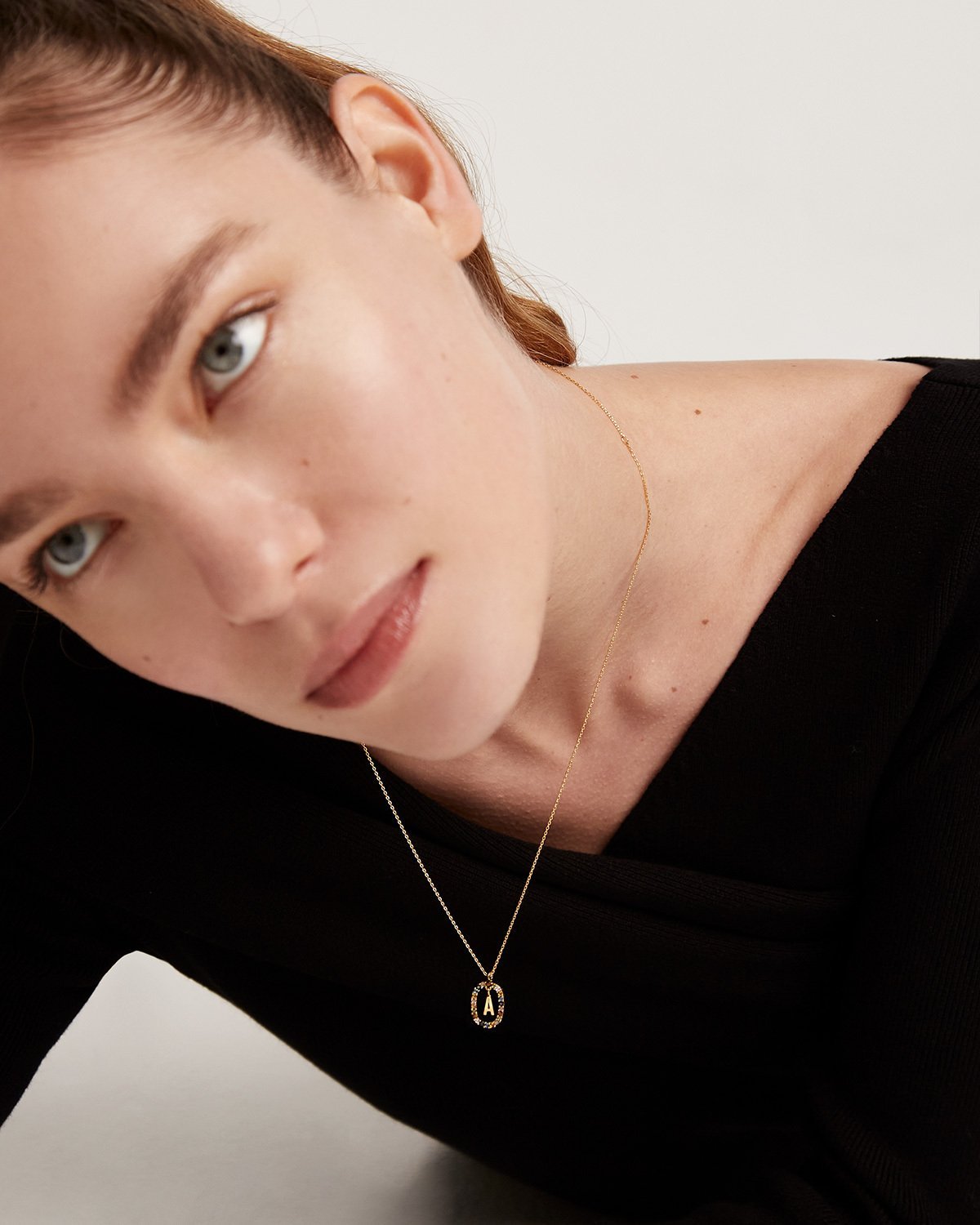 Collier Lettre A - 
  
    Argent massif / Placage Or 18 Ct
  
