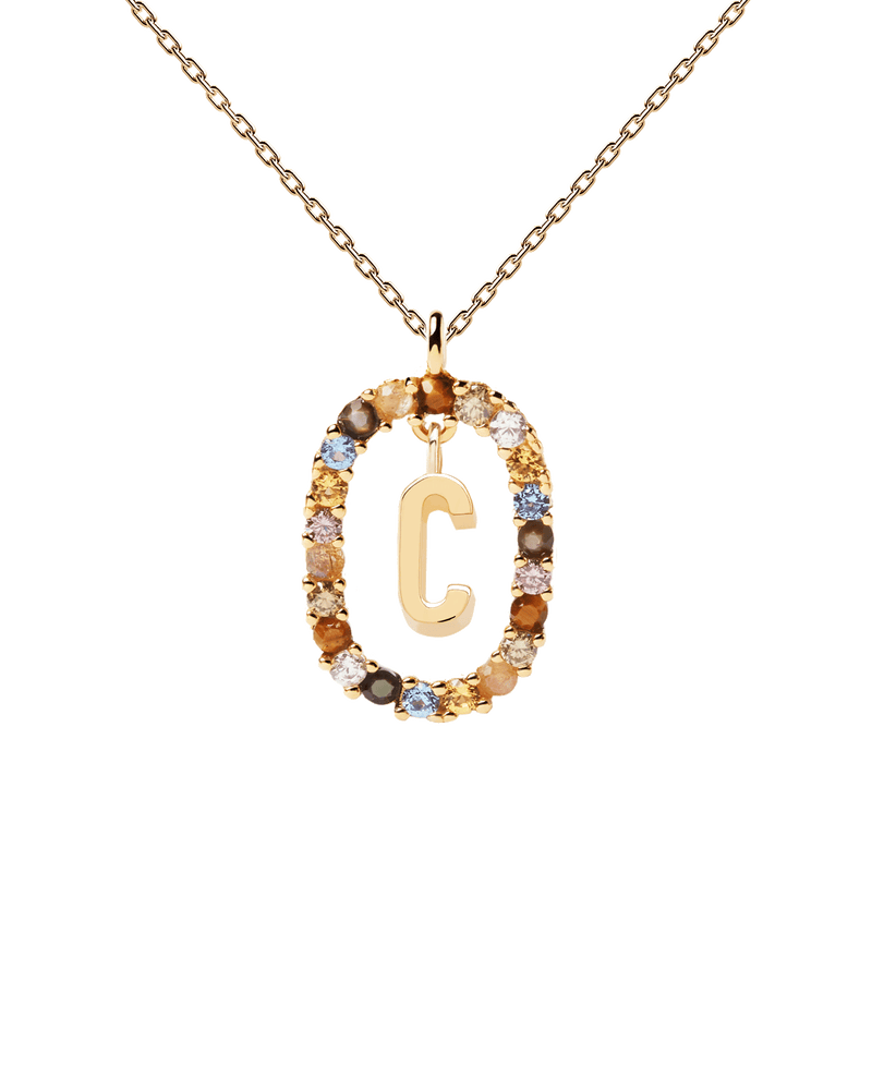 Letter C Necklace - 
  
    Sterling Silver / 18K Gold plating
  
