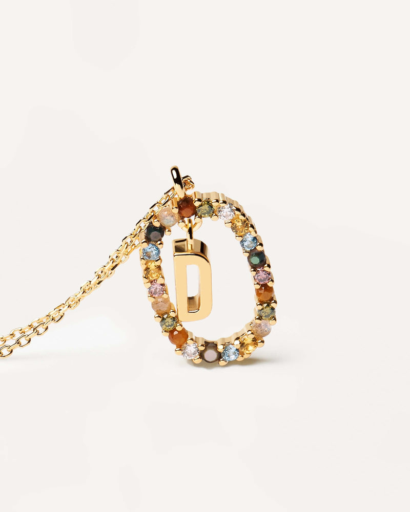 Letter D Necklace - 
  
    Sterling Silver / 18K Gold plating
  
