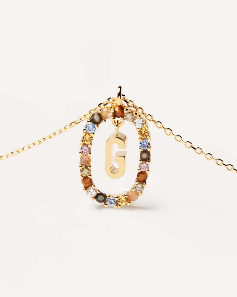 Letter G Necklace - 
  
    Sterling Silver / 18K Gold plating
  
