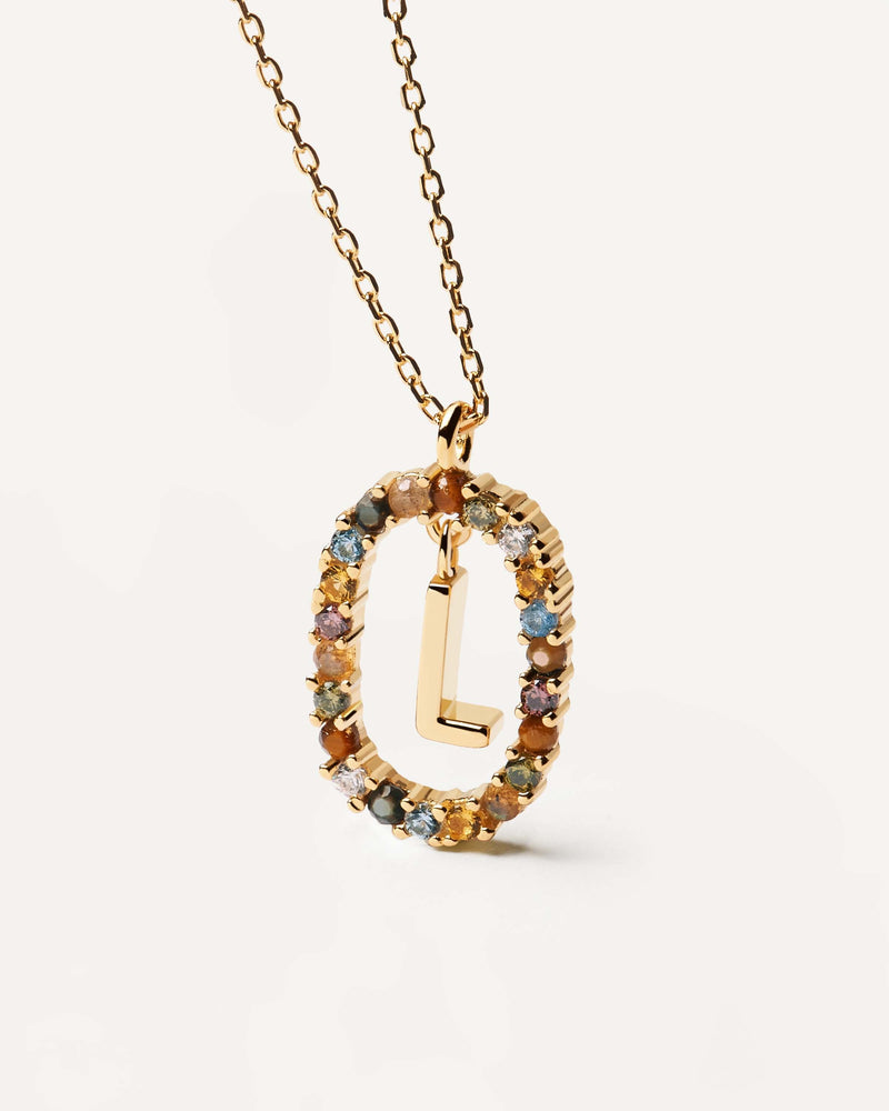 Letter L Necklace - 
  
    Sterling Silver / 18K Gold plating
  
