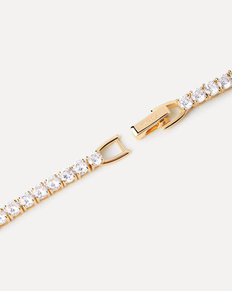 Pulsera Tennis Supreme - 
  
    Plata de Ley / Baño de Oro 18K
  
