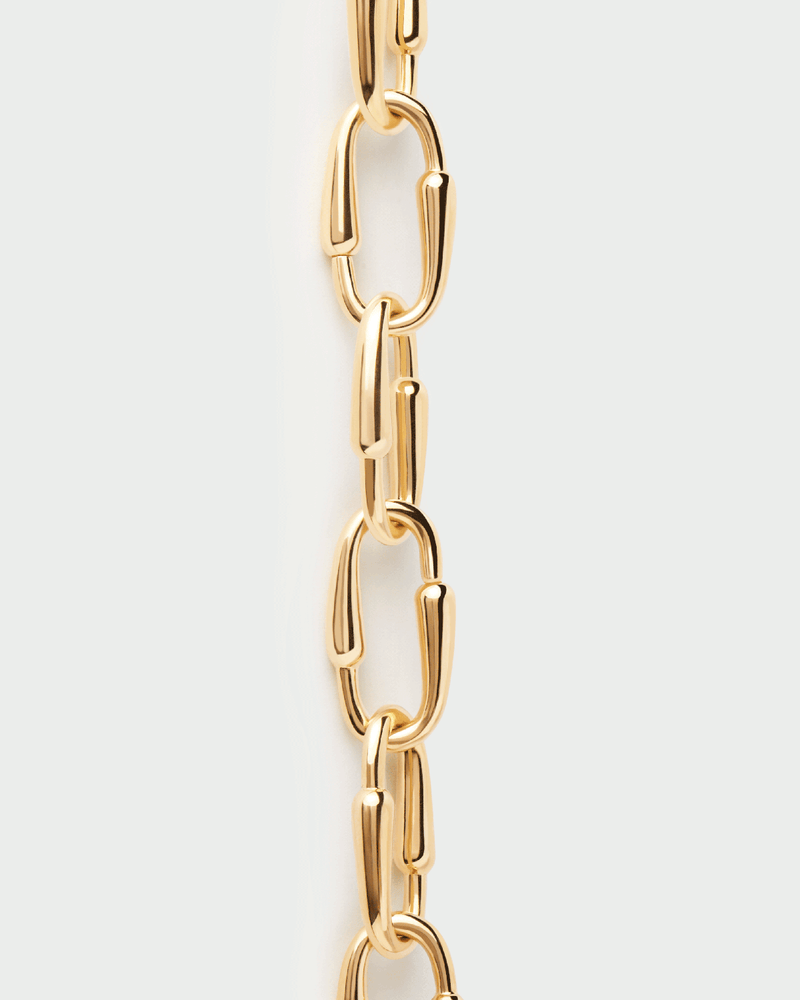 Pulsera cadena Loop - 
  
    Latón / Baño de Oro 18K
  
