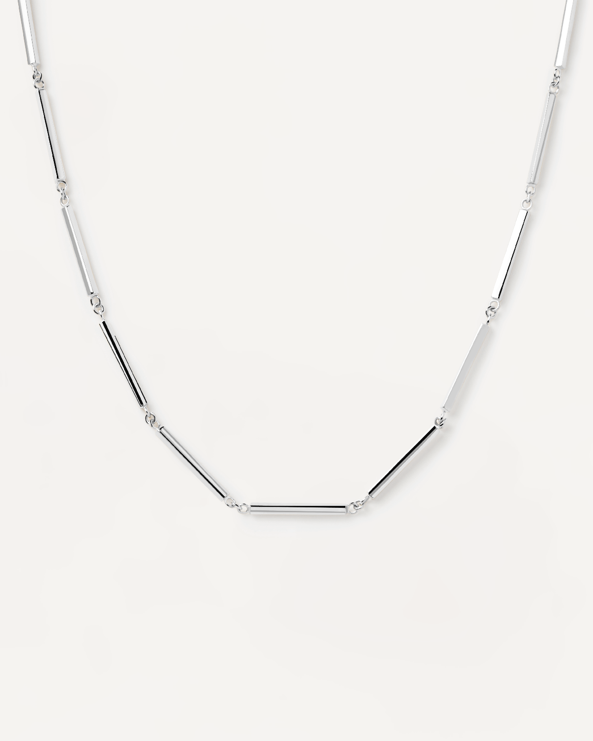 Big Statement Chain Silver Necklace - PDPAOLA