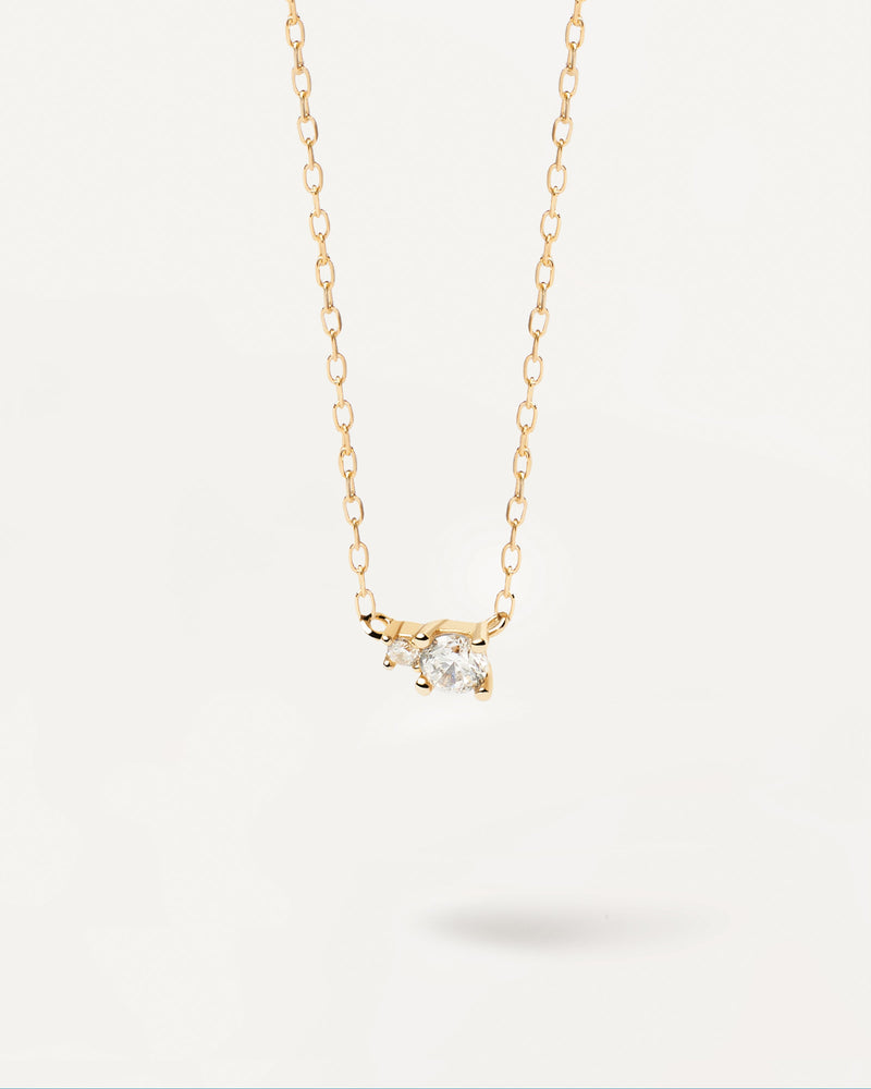 Diamonds and Gold Duo Necklace - 
  
    18K Gold
  
